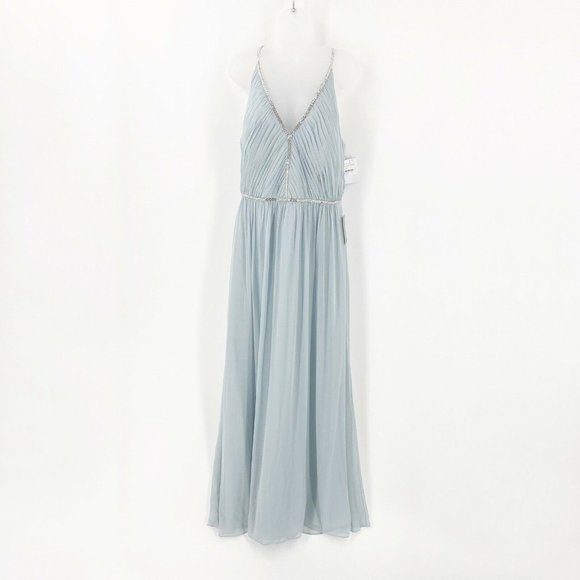 Jenny Packham Plus 18 Gown Jeweled-Trimmed Dress - Picture 3 of 11